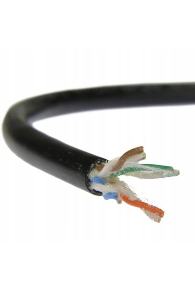 Kabel ethernet lan skrętka UTP kat. 5e PE ZEWNĘTRZNY ŻELOWANY 305m