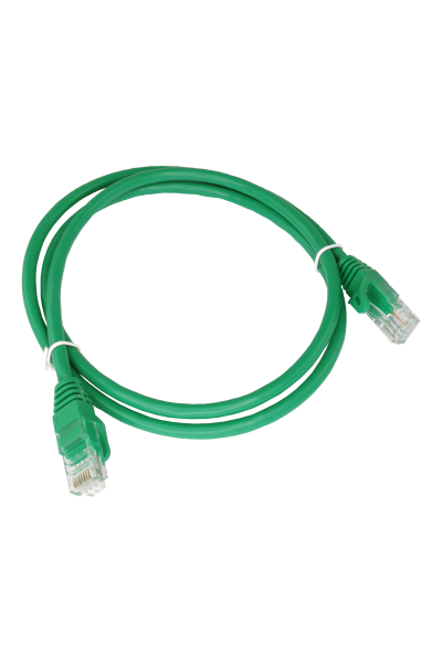 Patch-cord U/UTP kat.6 PVC 1.0m zielony ALANTEC