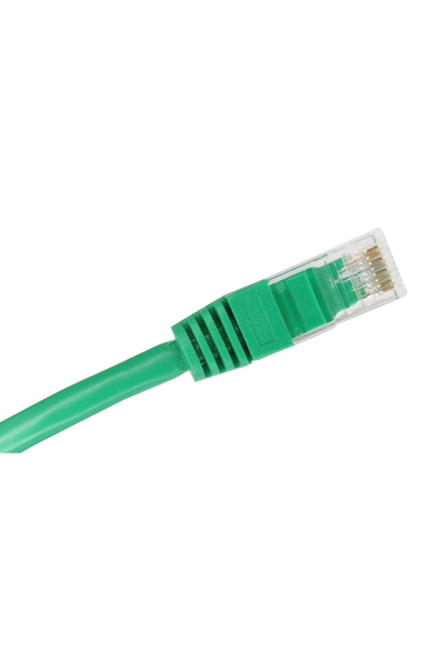Patch-cord U/UTP kat.6 PVC 1.0m zielony ALANTEC