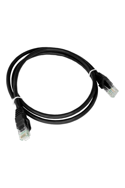 Patch-cord U/UTP kat.6 PVC 2.0m czarny ALANTEC
