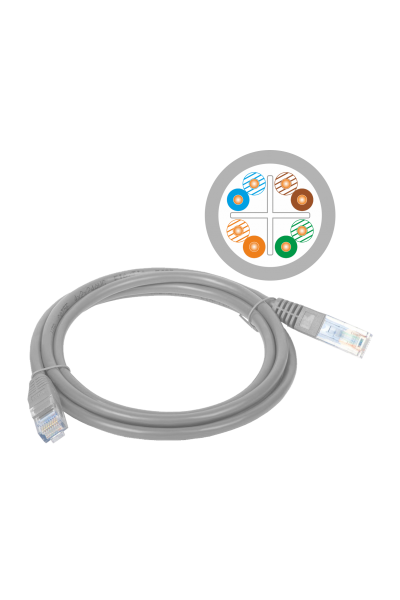 Patch-cord U/UTP kat.6 PVC 1.0m