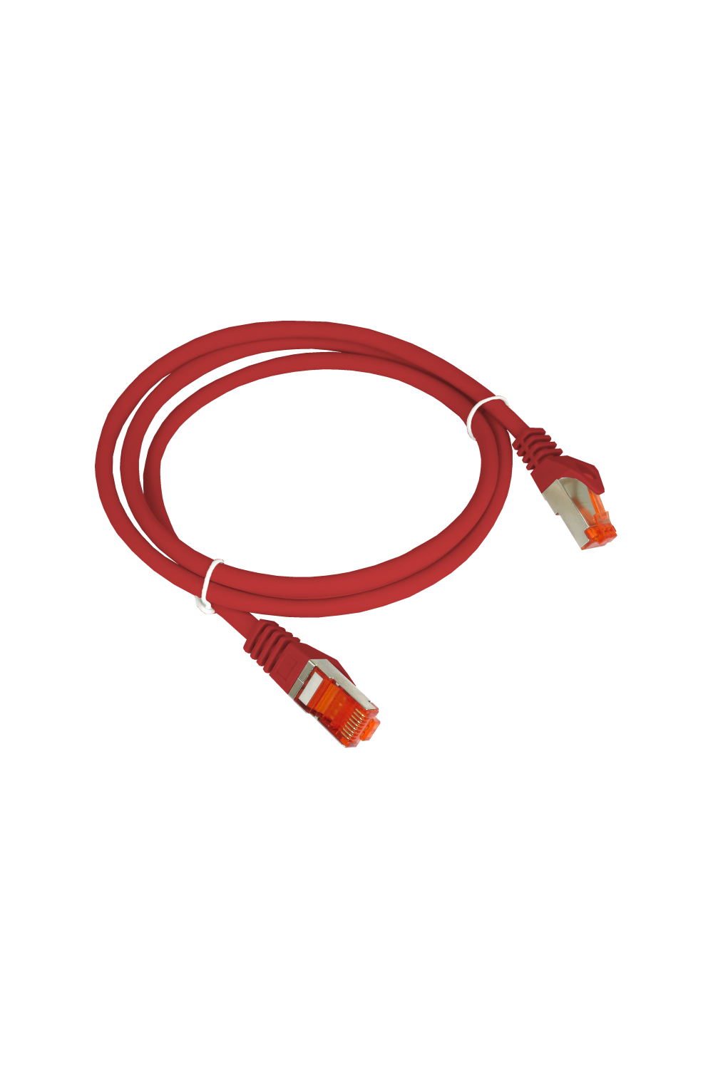 Patch-cord S/FTP kat.6A LSOH 1.0m czerwony ALANTEC