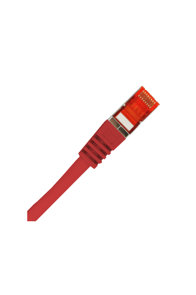 Patch-cord S/FTP kat.6A LSOH 1.0m czerwony ALANTEC