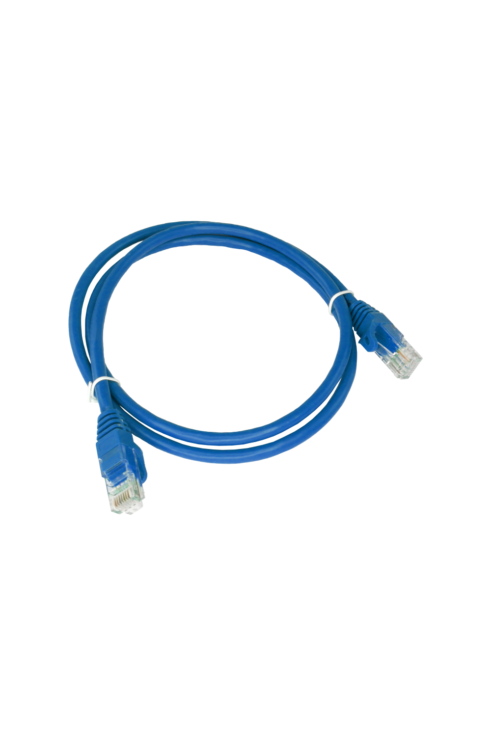 Patch-cord U/UTP kat.6A LSOH 0.5m niebieski ALANTEC