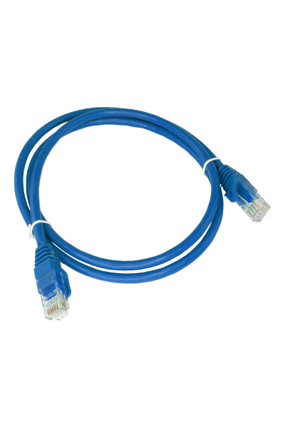 Patch-cord U/UTP kat.6A LSOH 0.5m niebieski ALANTEC