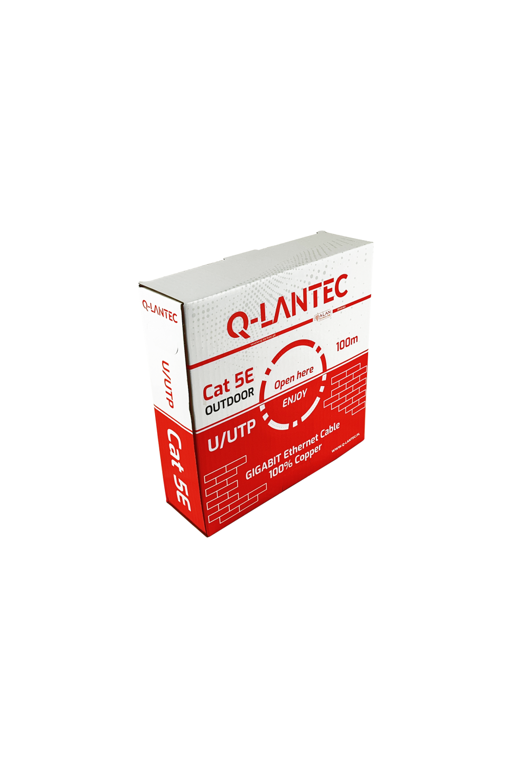 Kabel UTP kat.5e PE 4PR ZEWNĘTRZNY SUCHY Q-LANTEC 100mb