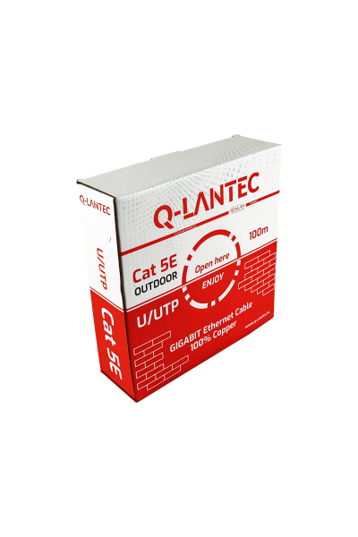 Kabel UTP kat.5e PE 4PR ZEWNĘTRZNY SUCHY Q-LANTEC 100mb