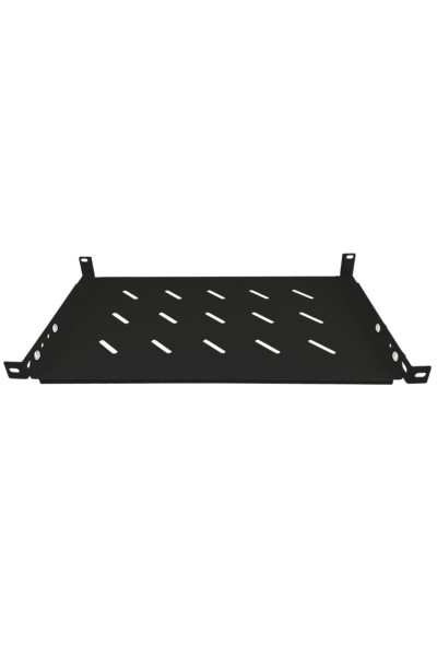 Półka stała 19" 1U głęb. 280mm, czarna, 2 punkty mocowania ALANTEC