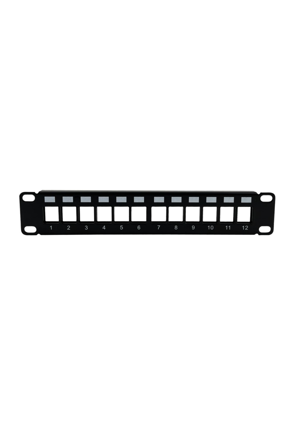 Patch panel 10" modularny 12 portów 1U niewyposażony ALANTEC