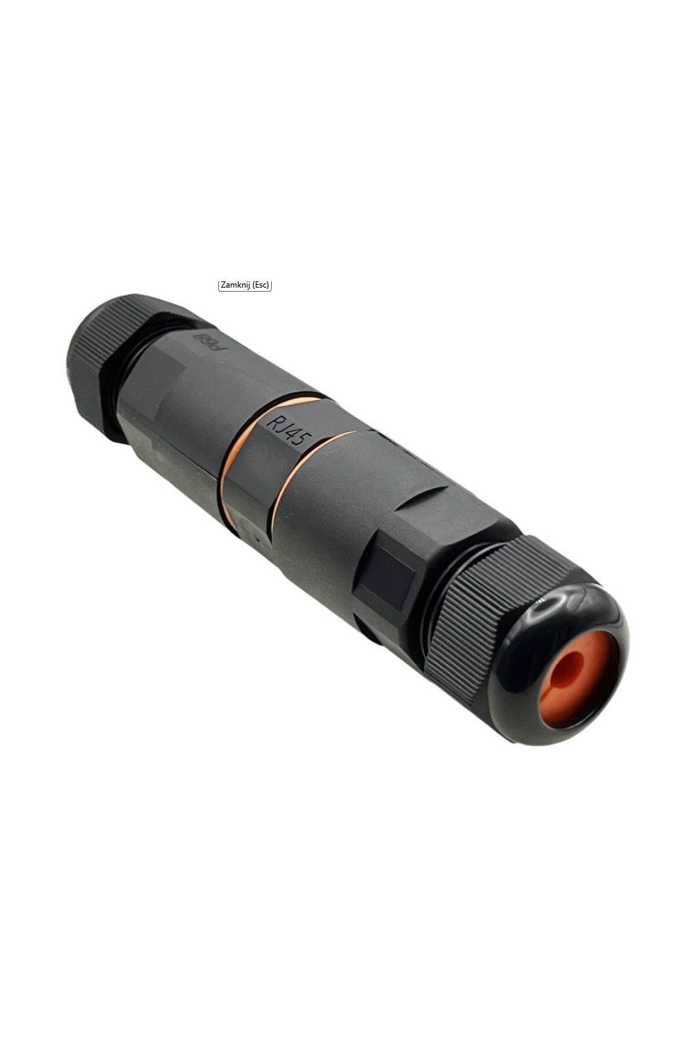 Łącznik hermetyczny IP68 RJ45/RJ45 kat.6A STP ALANTEC