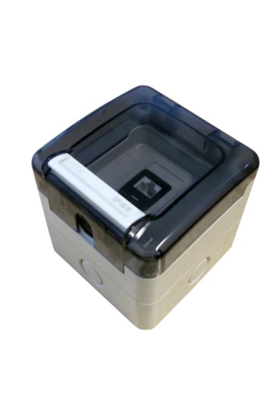 Gniazdo hermetyczne, szczelne 1x RJ45, IP66 natynkowe (niewyposażone) ALANTEC