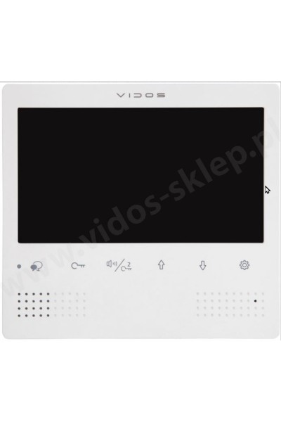 Monitor M1023W-2 głośnomówiący ekran 7"  kolor biały
