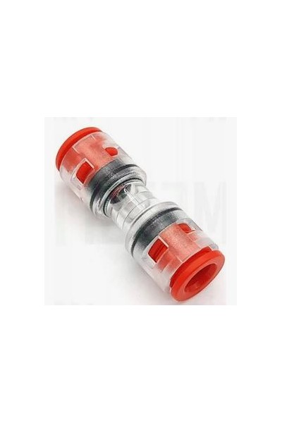 Złączka prosta do mikrorurki 14(10) mm + klipsy