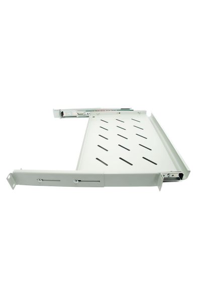 Półka wysuwana 1U do szafy rack 19″ 650 mm szara