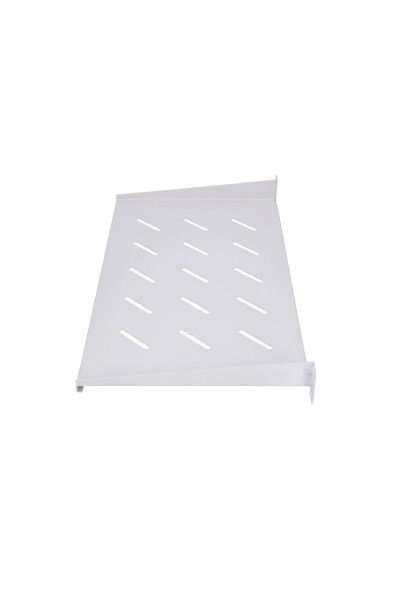 Półka perforowana 1U do szafy rack 19″ 270 mm szara | F‑P.1U27‑GR