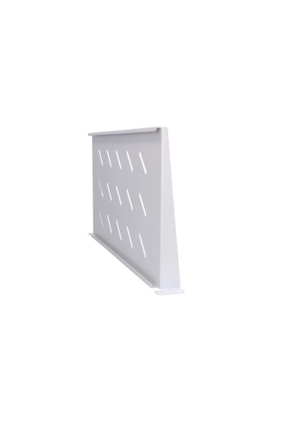 Półka perforowana 1U do szafy rack 19″ 270 mm szara | F‑P.1U27‑GR