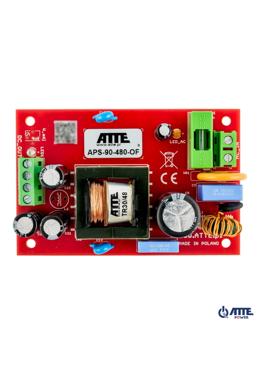 Zasilacz impulsowy 48V DC 2A APS-90-480-OF ATTE