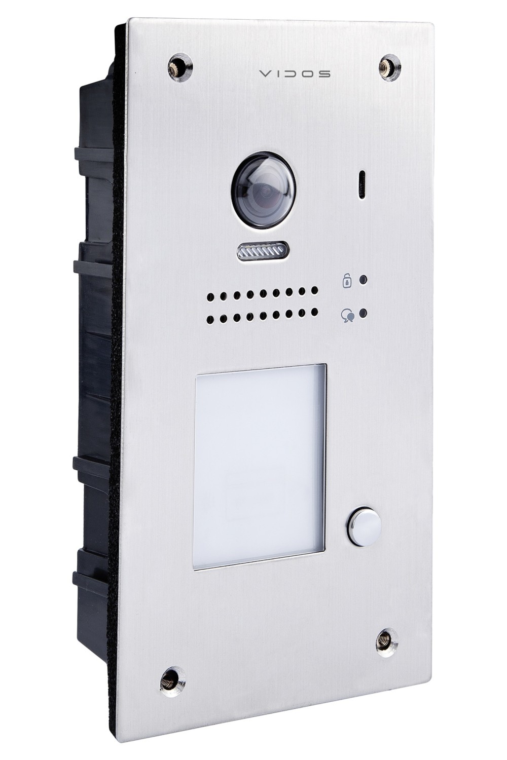 VIDOS S1201A Stacja bramowa wideodomofonu DUO stal szlachetna kamera 170° RFID