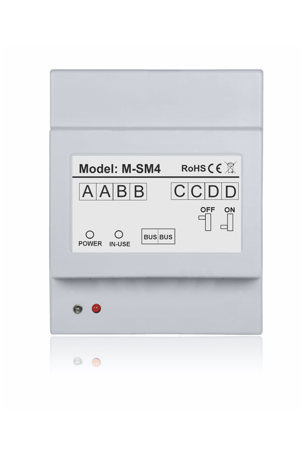 VIDOS M-SM4 Moduł funkcyjny systemu DUO – 4 wyjścia na monitory lub stacje bramowe