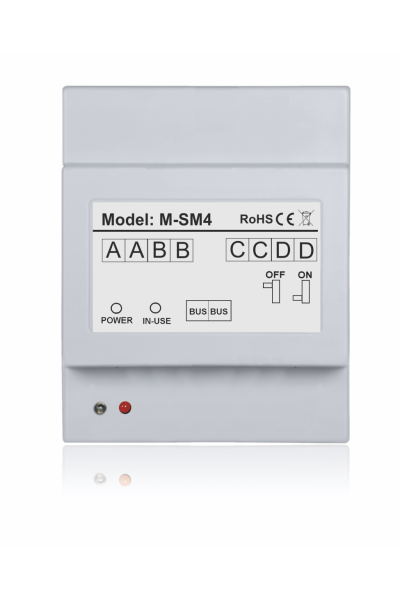 VIDOS M-SM4 Moduł funkcyjny systemu DUO – 4 wyjścia na monitory lub stacje bramowe
