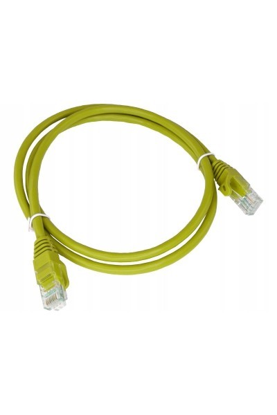 Patch-cord U/UTP kat.6 PVC 2.0m żółty ALANTEC