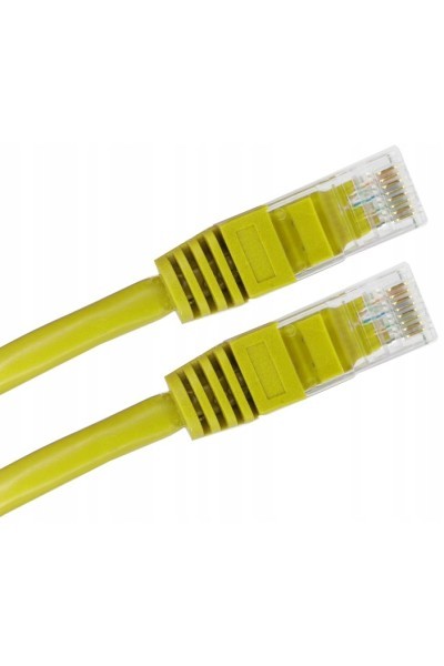 Patch-cord U/UTP kat.6 PVC 2.0m żółty ALANTEC