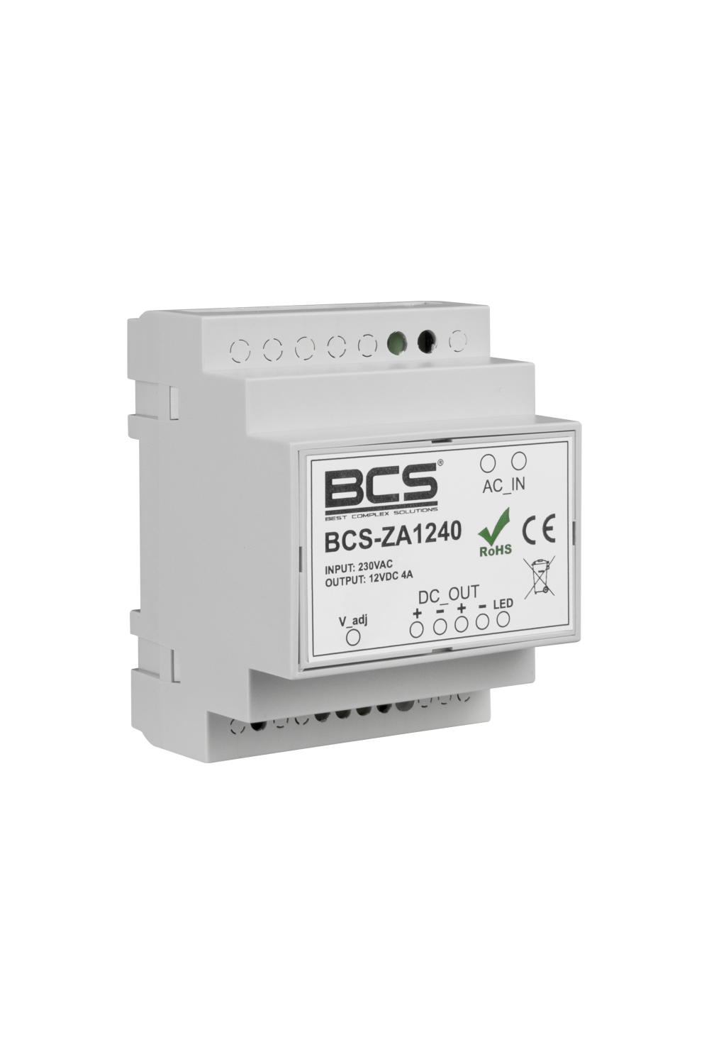 Zasilacz 12V DC 4A BCS-ZA1240 BCS