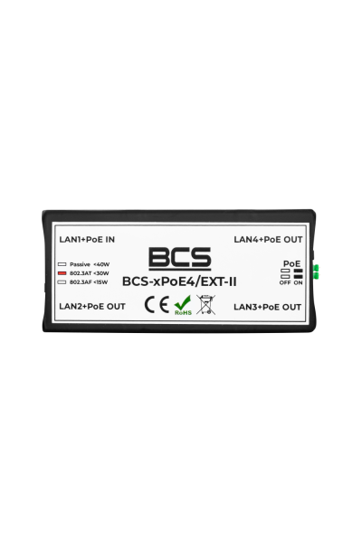 Switch PoE BCS-xPoE4/EXT-II BCS